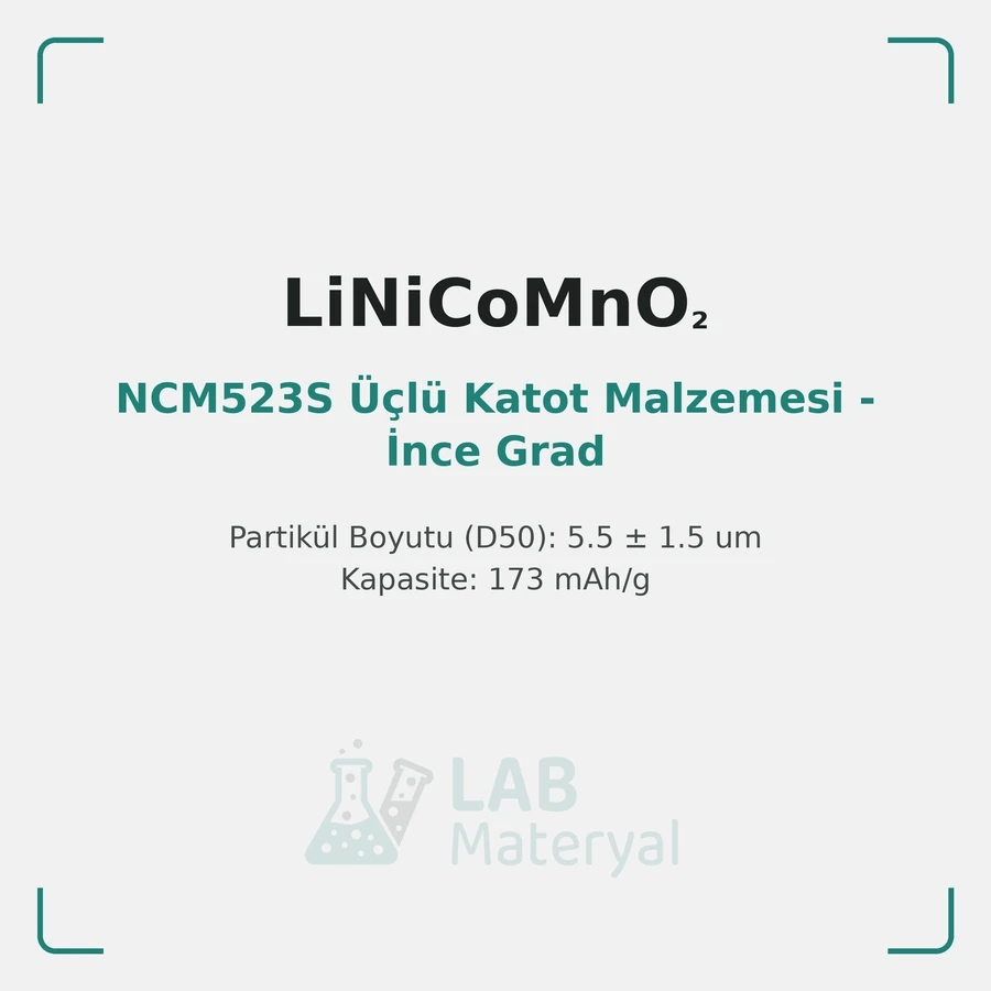 NCM523S Üçlü Katot Malzemesi - İnce Grad