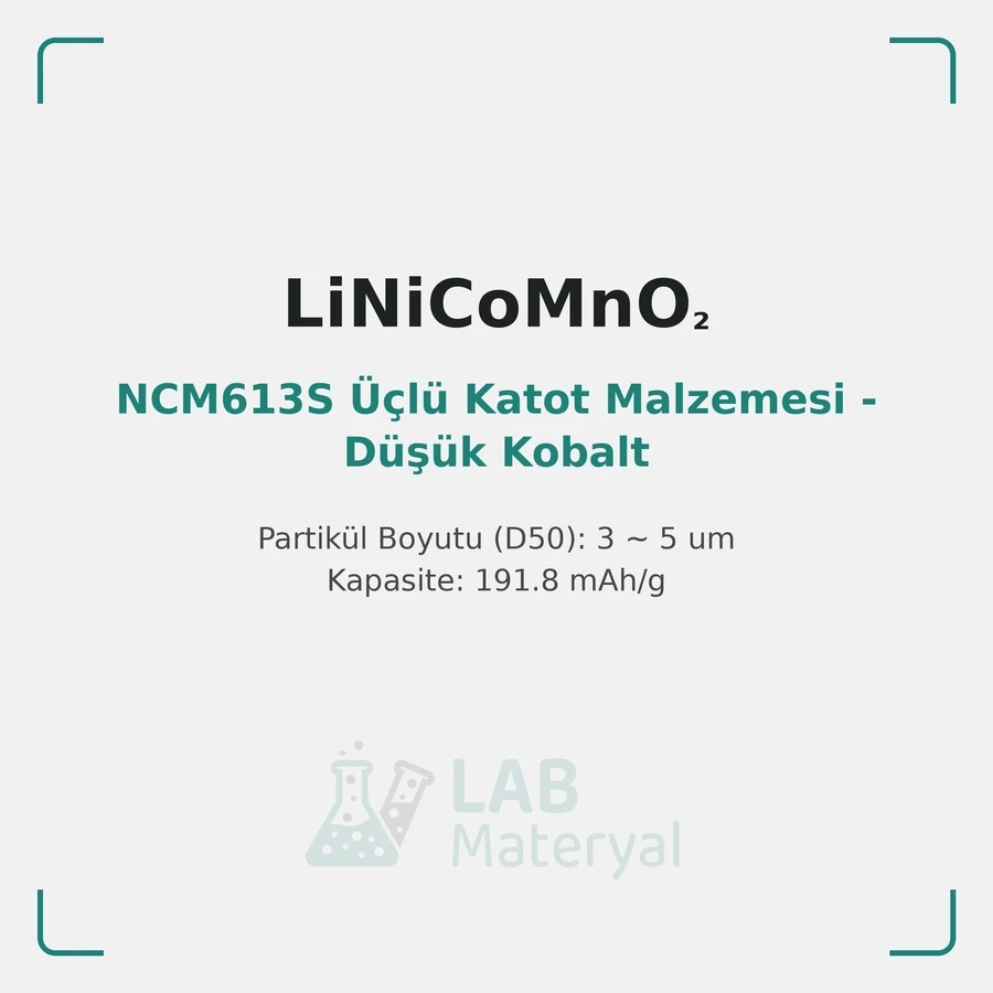 NCM613S Üçlü Katot Malzemesi - Düşük Kobalt