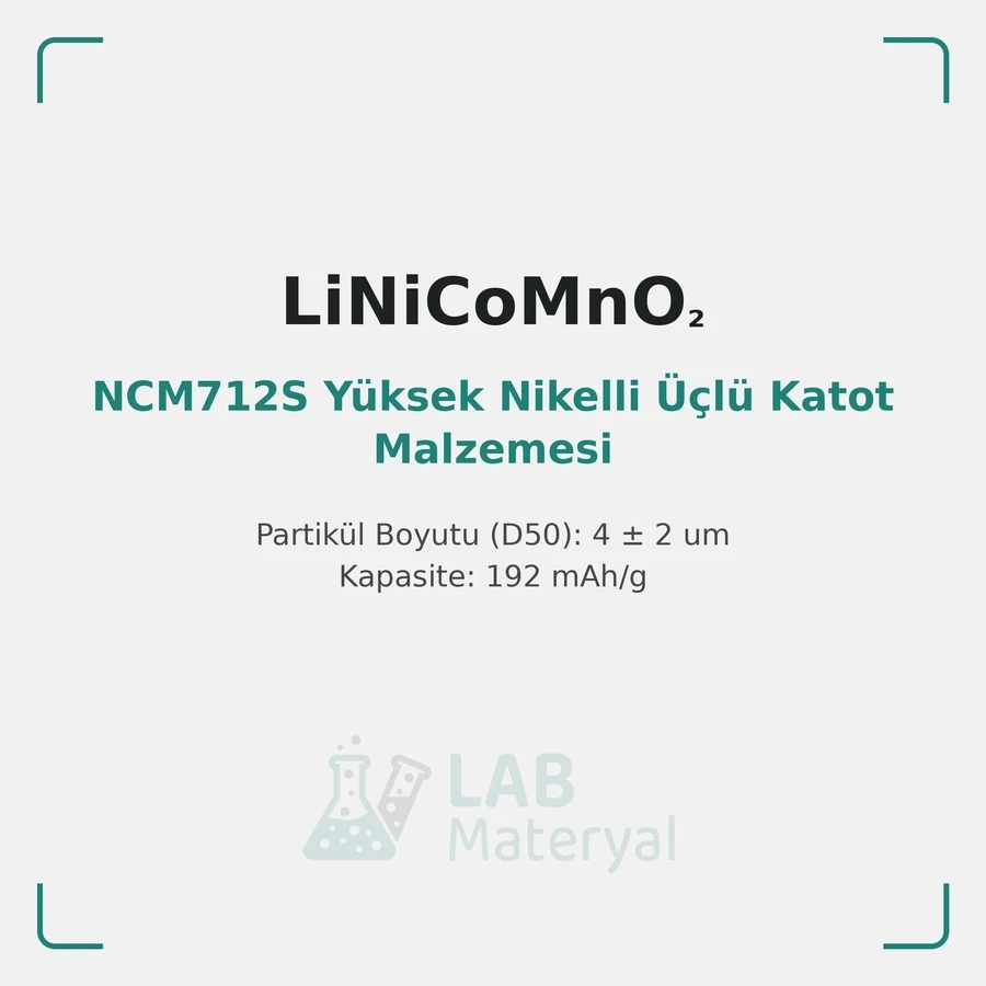NCM712S Yüksek Nikelli Üçlü Katot Malzemesi