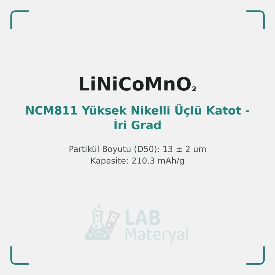 NCM811 Yüksek Nikelli Üçlü Katot - İri Grad