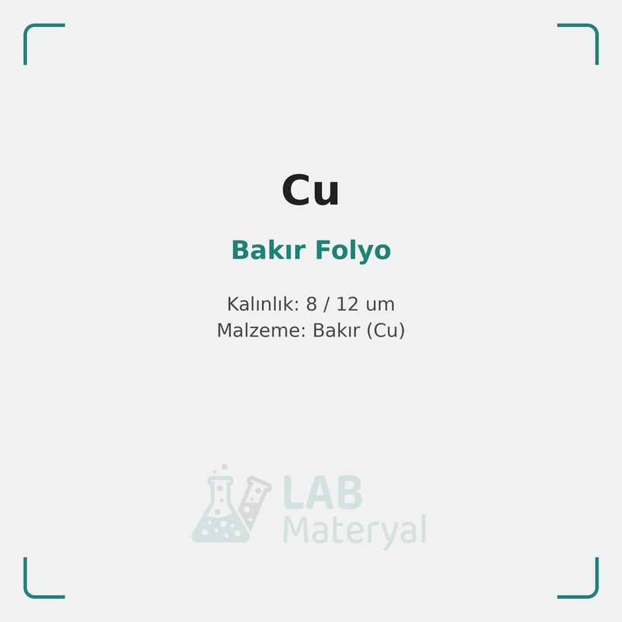 Bakır Folyo (Anot Akım Toplayıcı)