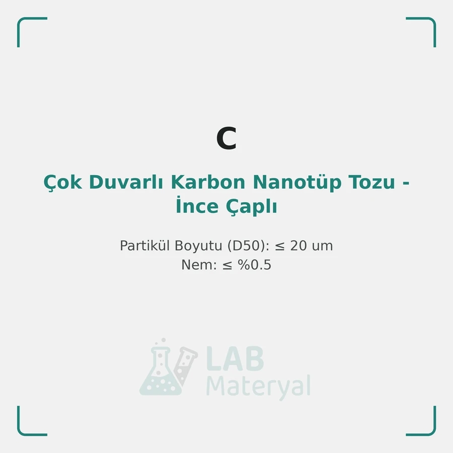 Çok Duvarlı Karbon Nanotüp Tozu - İnce Çaplı