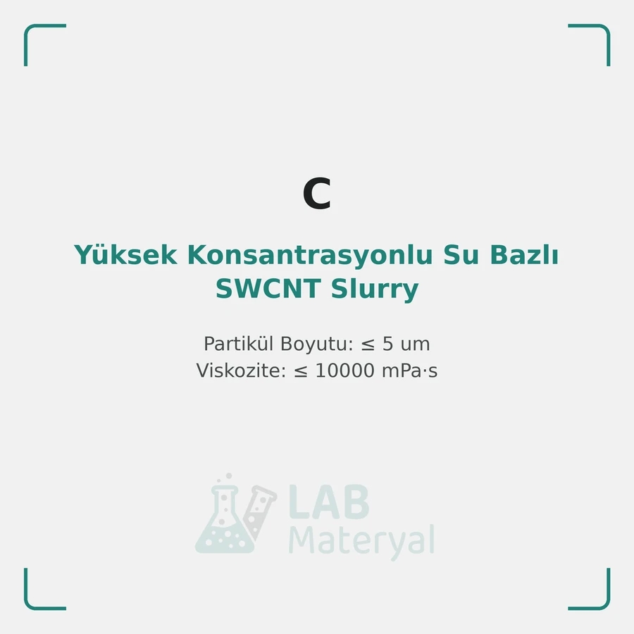 Yüksek Konsantrasyonlu Su Bazlı SWCNT Slurry