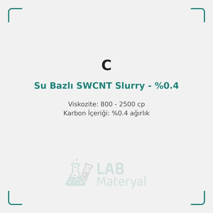 Su Bazlı SWCNT Slurry - %0.4 (Aqueous SWCNT 02HO17)