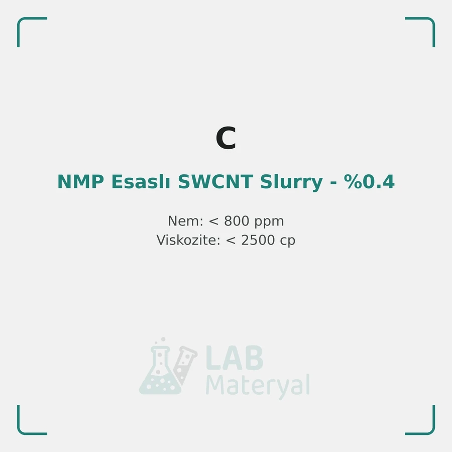 NMP Esaslı SWCNT Slurry - %0.4 (NMP-SWCNT 02NM23)