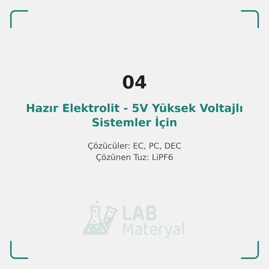 Hazır Elektrolit - 5V Yüksek Voltajlı Sistemler İçin
