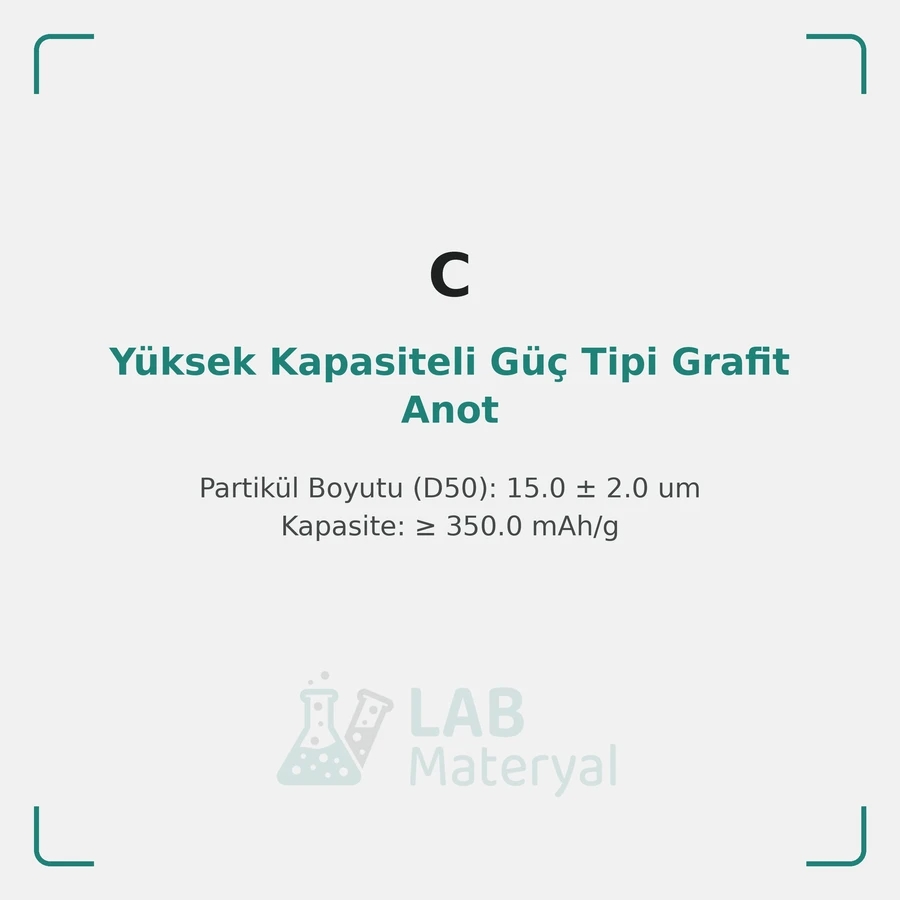 Yüksek Kapasiteli Güç Tipi Grafit Anot