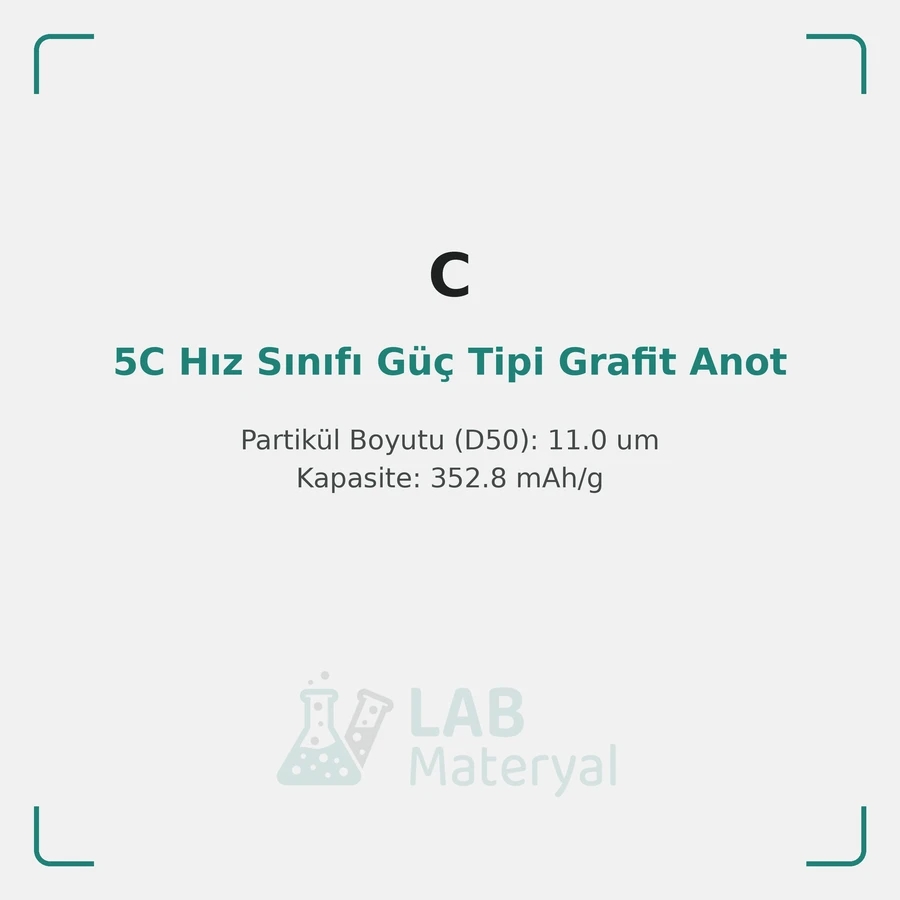 5C Hız Sınıfı Güç Tipi Grafit Anot
