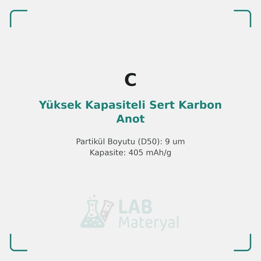 Yüksek Kapasiteli Sert Karbon Anot (type1-9um)