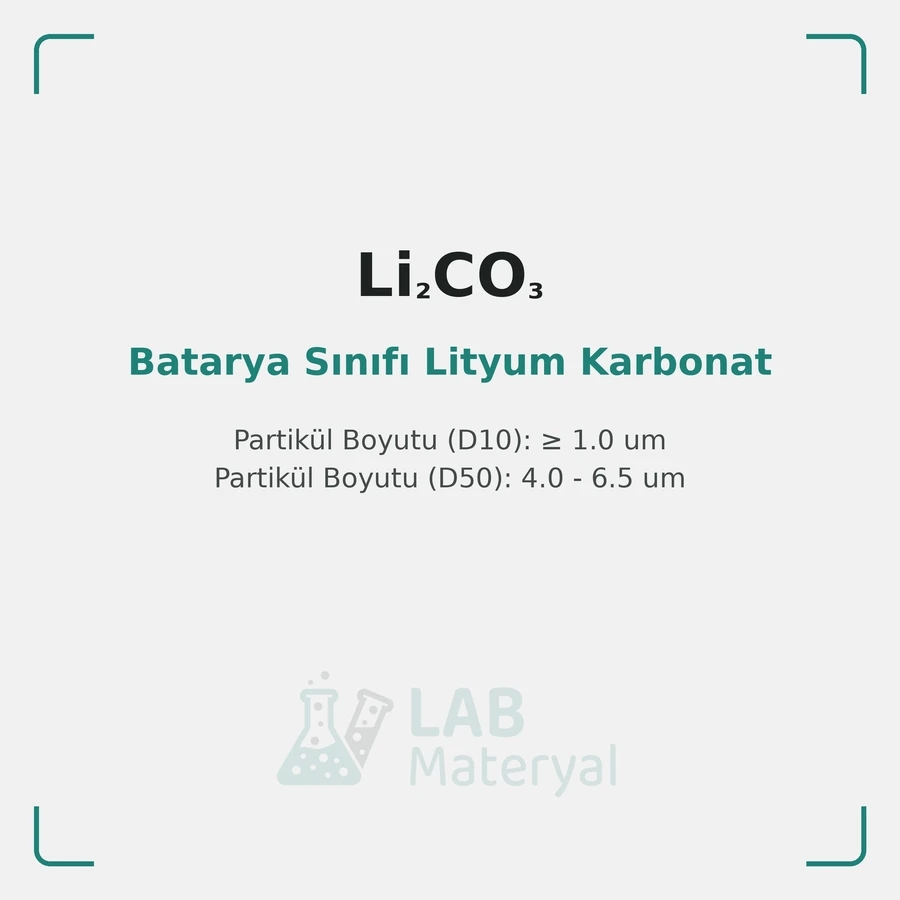 Batarya Sınıfı Lityum Karbonat (Li2CO3)
