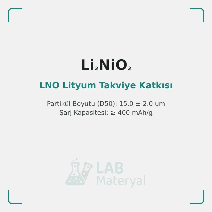 LNO Lityum Takviye Katkısı