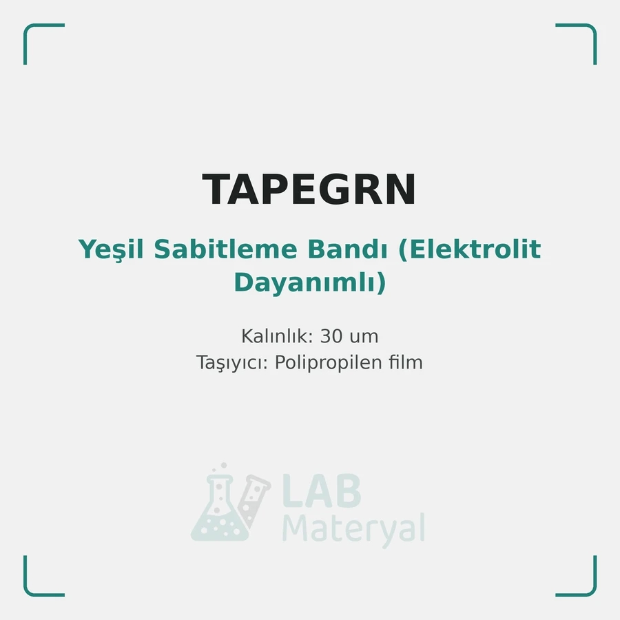 Yeşil Sabitleme Bandı (Elektrolit Dayanımlı)