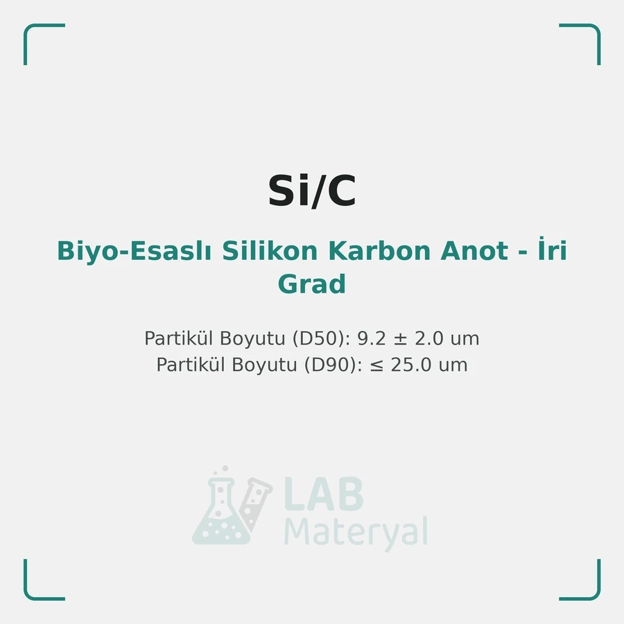 Biyo-Esaslı Silikon Karbon Anot - İri Grad