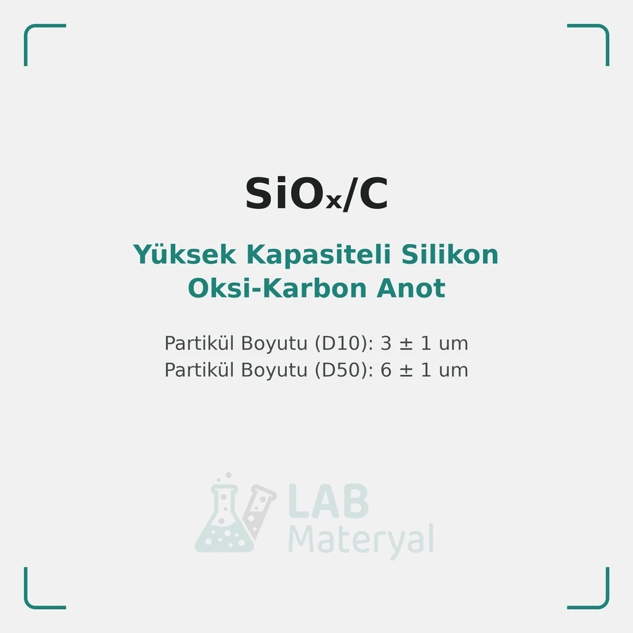 Yüksek Kapasiteli Silikon Oksi-Karbon Anot