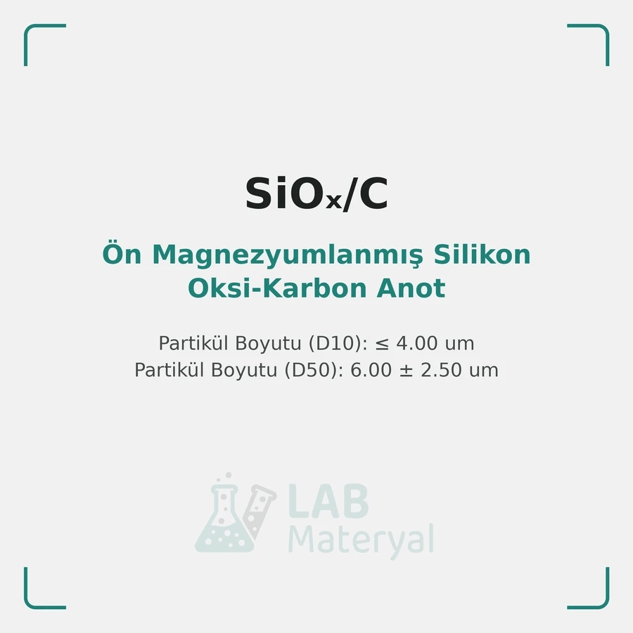 Ön Magnezyumlanmış Silikon Oksi-Karbon Anot
