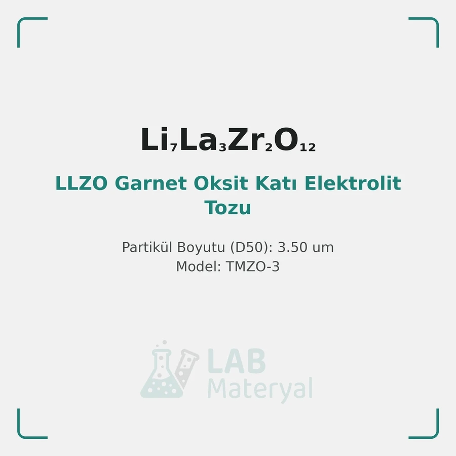 LLZO Garnet Oksit Katı Elektrolit Tozu (TMZO-3)