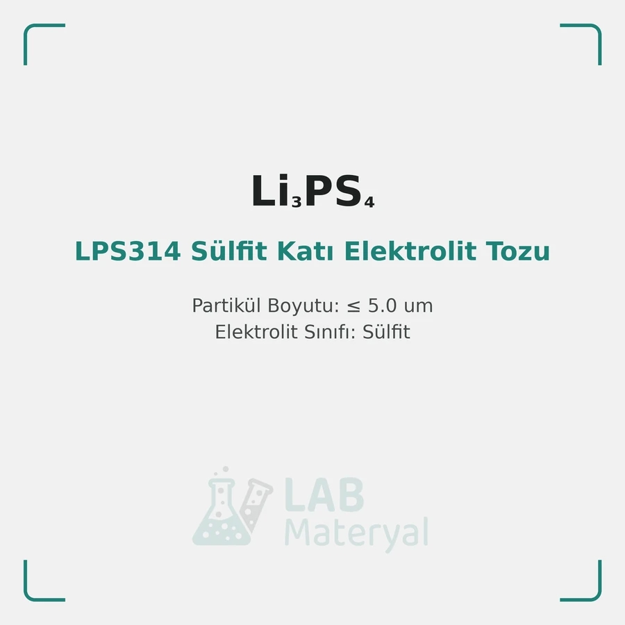 LPS314 Sülfit Katı Elektrolit Tozu (Li3PS4)