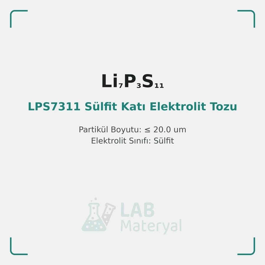 LPS7311 Sülfit Katı Elektrolit Tozu (Li7P3S11)
