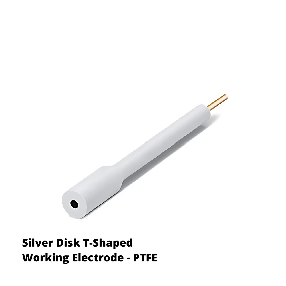 Gümüş Disk Çalışma Elektrodu – T Tipi, PTFE Gövde