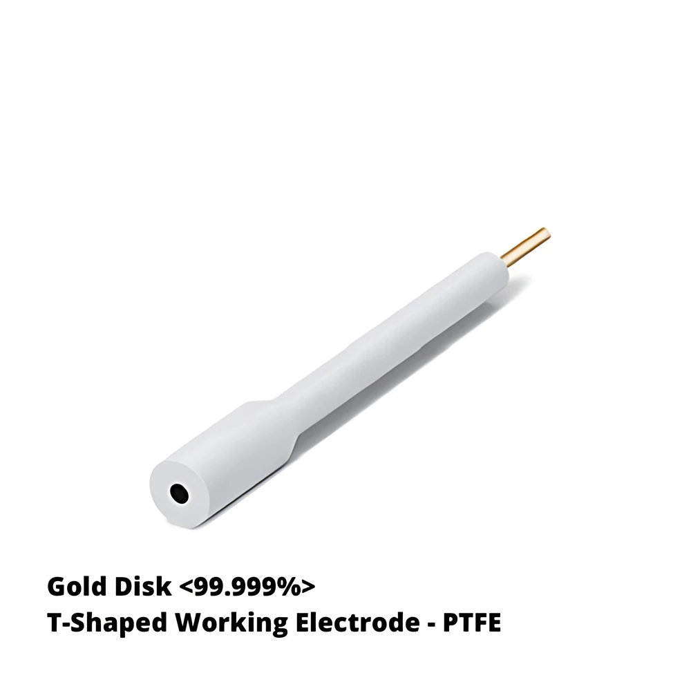 Altın Disk Çalışma Elektrodu – T Tipi, PTFE Gövde