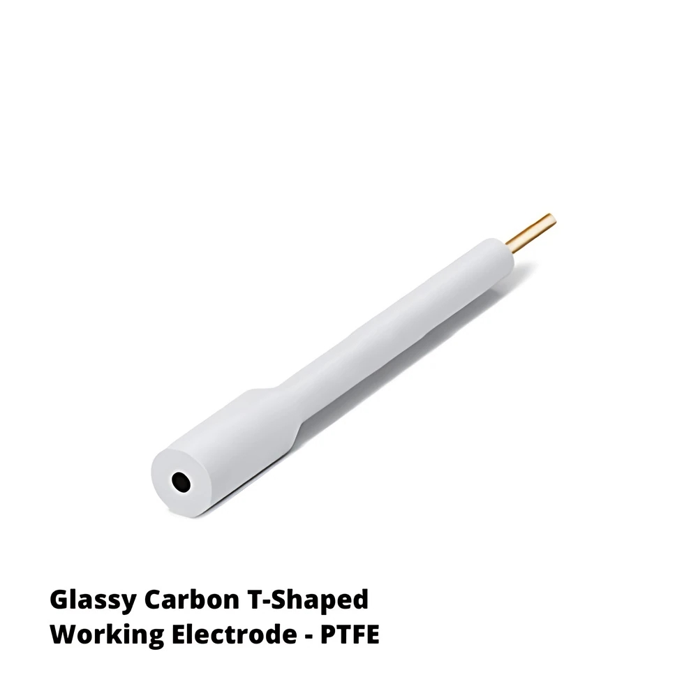 Camsı Karbon Çalışma Elektrodu – T Tipi, PTFE Gövde