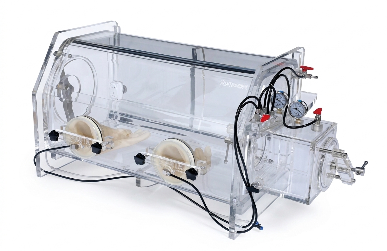 Akrilik Glove Box Tip C (Çift Vakumlu, Kalın Akrilik)