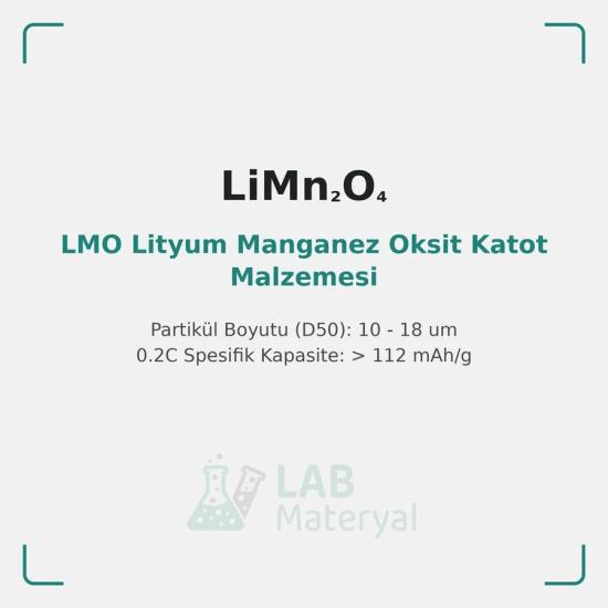 LMO Lityum Manganez Oksit Katot Malzemesi (LM-CAT-LMO01) | LabMateryal Katot Malzemesi