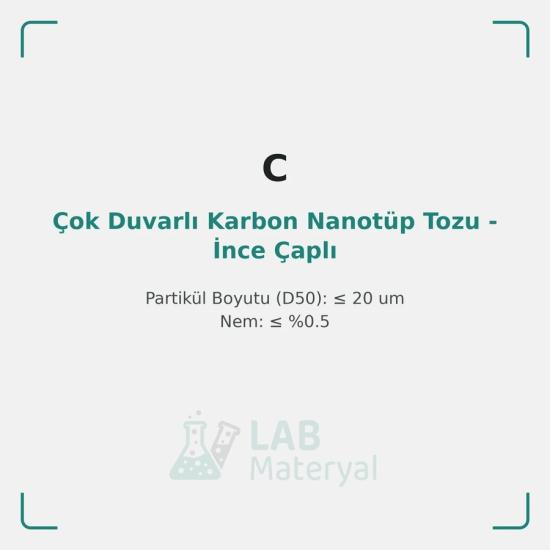 Çok Duvarlı Karbon Nanotüp Tozu - İnce Çaplı (LM-COND-CNT280) | LabMateryal İletken Katkı