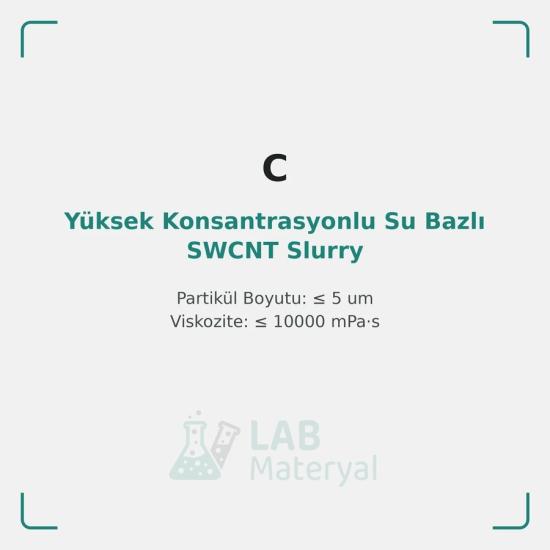 Yüksek Konsantrasyonlu Su Bazlı SWCNT Slurry (LM-COND-SL-01SH) | LabMateryal İletken Katkı