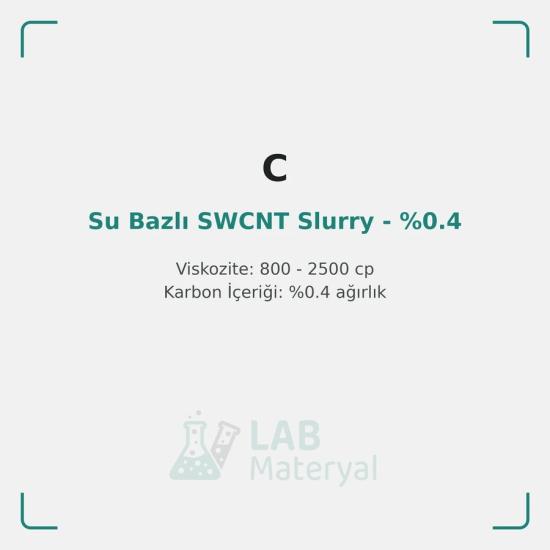Su Bazlı SWCNT Slurry - %0.4 (Aqueous SWCNT 02HO17) | LabMateryal İletken Katkı