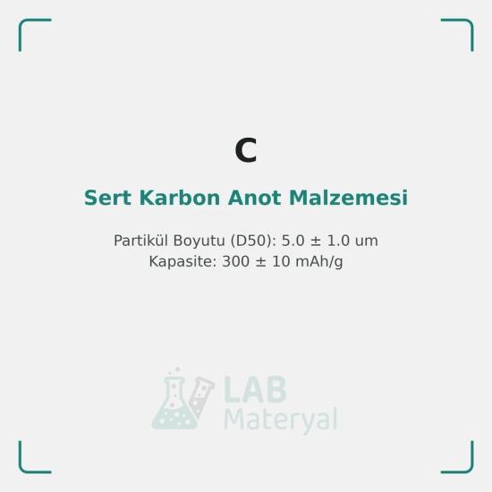 Sert Karbon Anot Malzemesi (BHC-300) | LabMateryal Grafit Anot