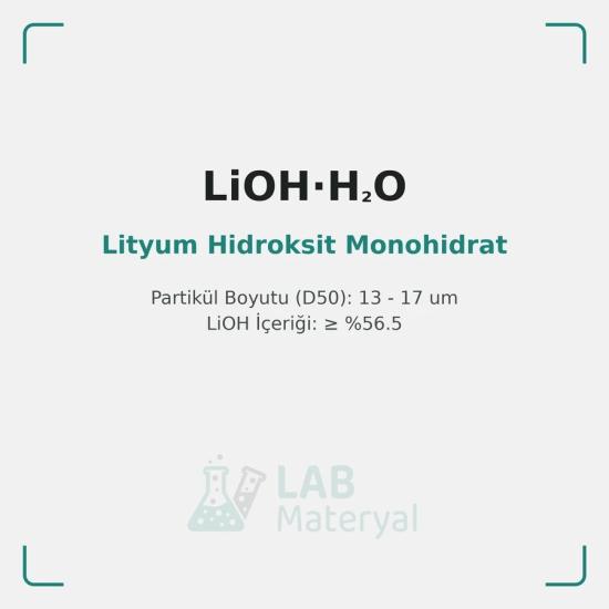 Lityum Hidroksit Monohidrat (LiOH·H2O) | LabMateryal Lityum Kaynağı