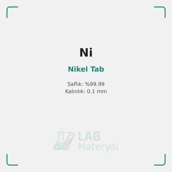 Nikel Tab (Anot Terminali) | LabMateryal Hücre Malzemesi