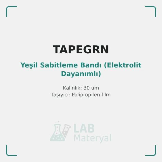 Yeşil Sabitleme Bandı (Elektrolit Dayanımlı) | LabMateryal Hücre Malzemesi