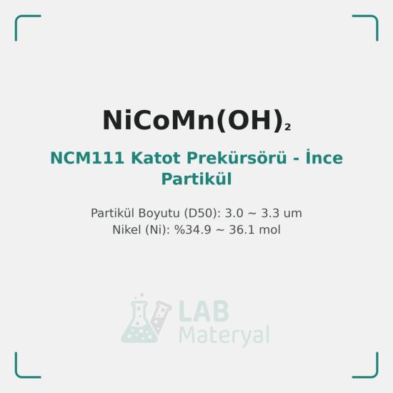 NCM111 Katot Prekürsörü - İnce Partikül | LabMateryal Katot Prekürsörü