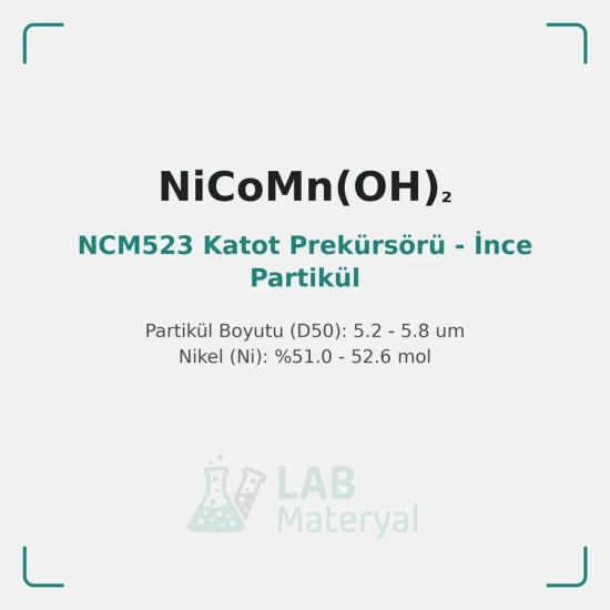 NCM523 Katot Prekürsörü - İnce Partikül | LabMateryal Katot Prekürsörü