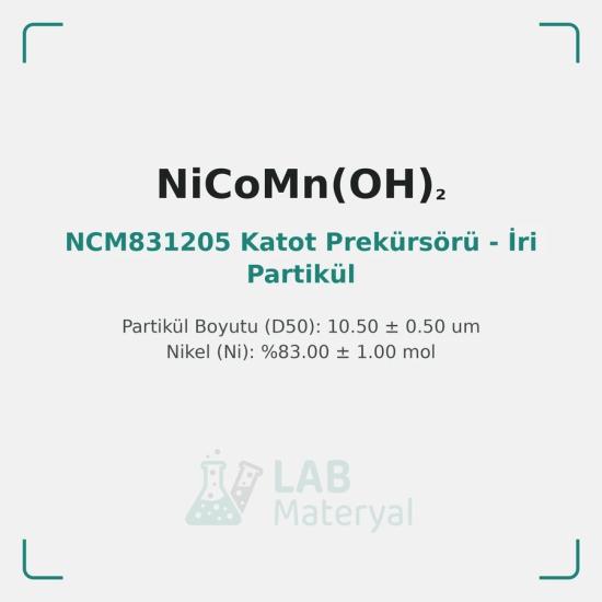 NCM831205 Katot Prekürsörü - İri Partikül | LabMateryal Katot Prekürsörü