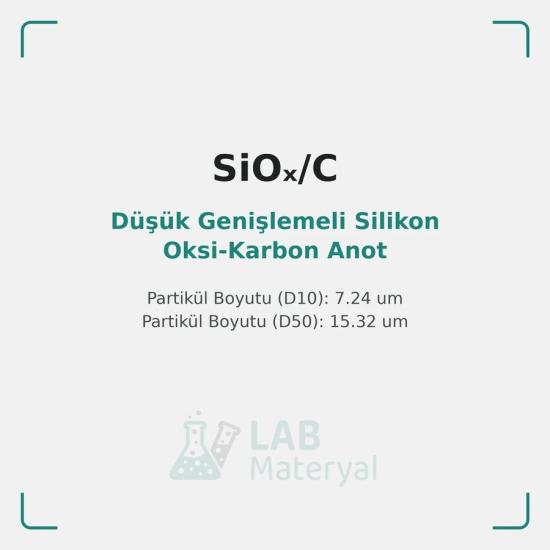 Düşük Genişlemeli Silikon Oksi-Karbon Anot (LM-SIOC-420) | LabMateryal Silikon Anot