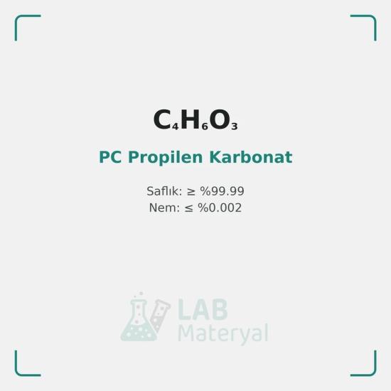 PC Propilen Karbonat (Batarya Sınıfı) | LabMateryal Elektrolit Çözücüsü