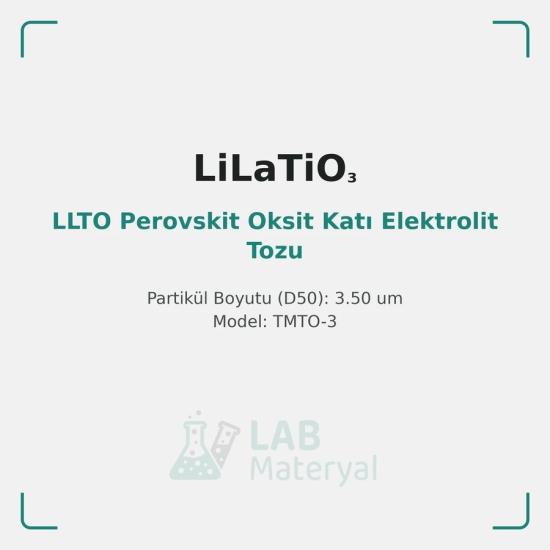 LLTO Perovskit Oksit Katı Elektrolit Tozu (TMTO-3) | LabMateryal Katı Hal Elektrolit