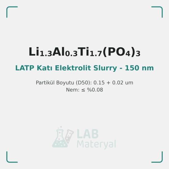 LATP Katı Elektrolit Slurry - 150 nm (latp150-N35%) | LabMateryal Katı Hal Elektrolit