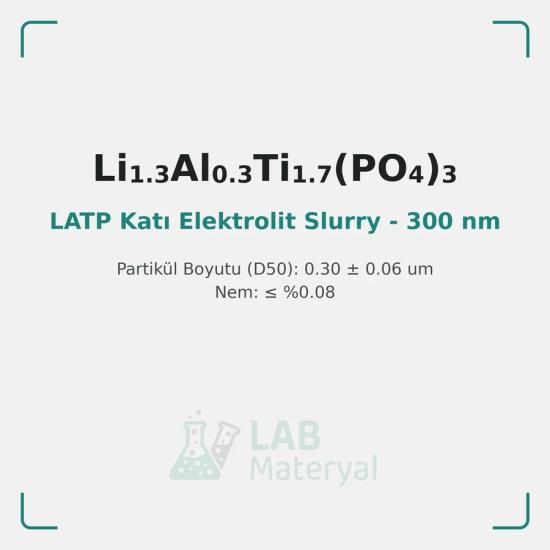 LATP Katı Elektrolit Slurry - 300 nm (latp300-N35%) | LabMateryal Katı Hal Elektrolit
