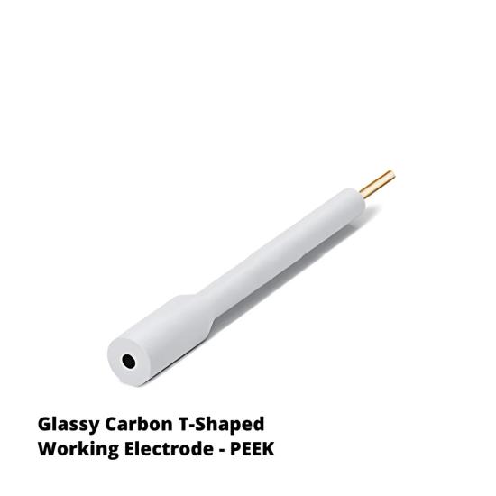 Camsı Karbon Elektrot T Tipi PEEK | Geniş Alt Gövde, Ø1–20 mm - LabMateryal