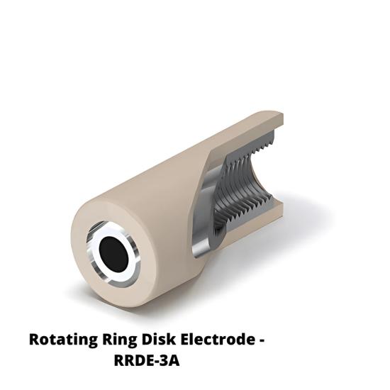 RRDE Ucu Japon Tipi | 4 mm Disk, Pt Halka - LabMateryal